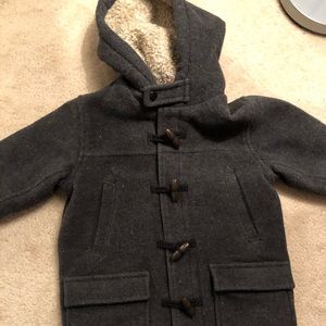 Baby GAP Boys Dark Gray Wool Pea Coat